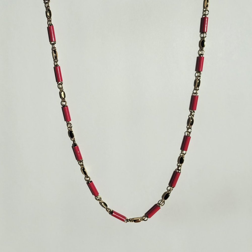Red & Gold Necklace 	NK_GD0011